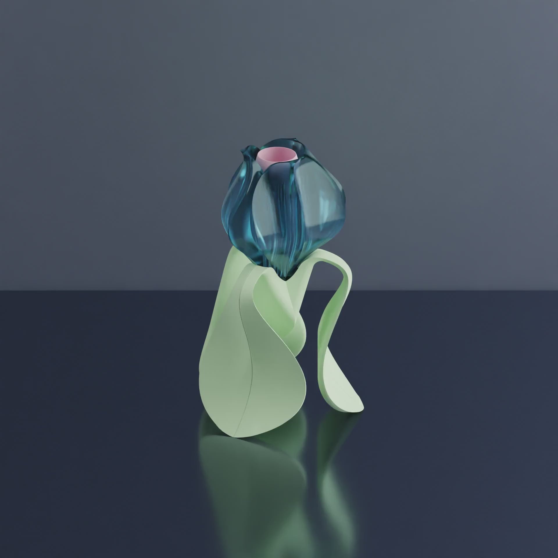 IRIS LAMINA - lampe à poser - bleue / verte