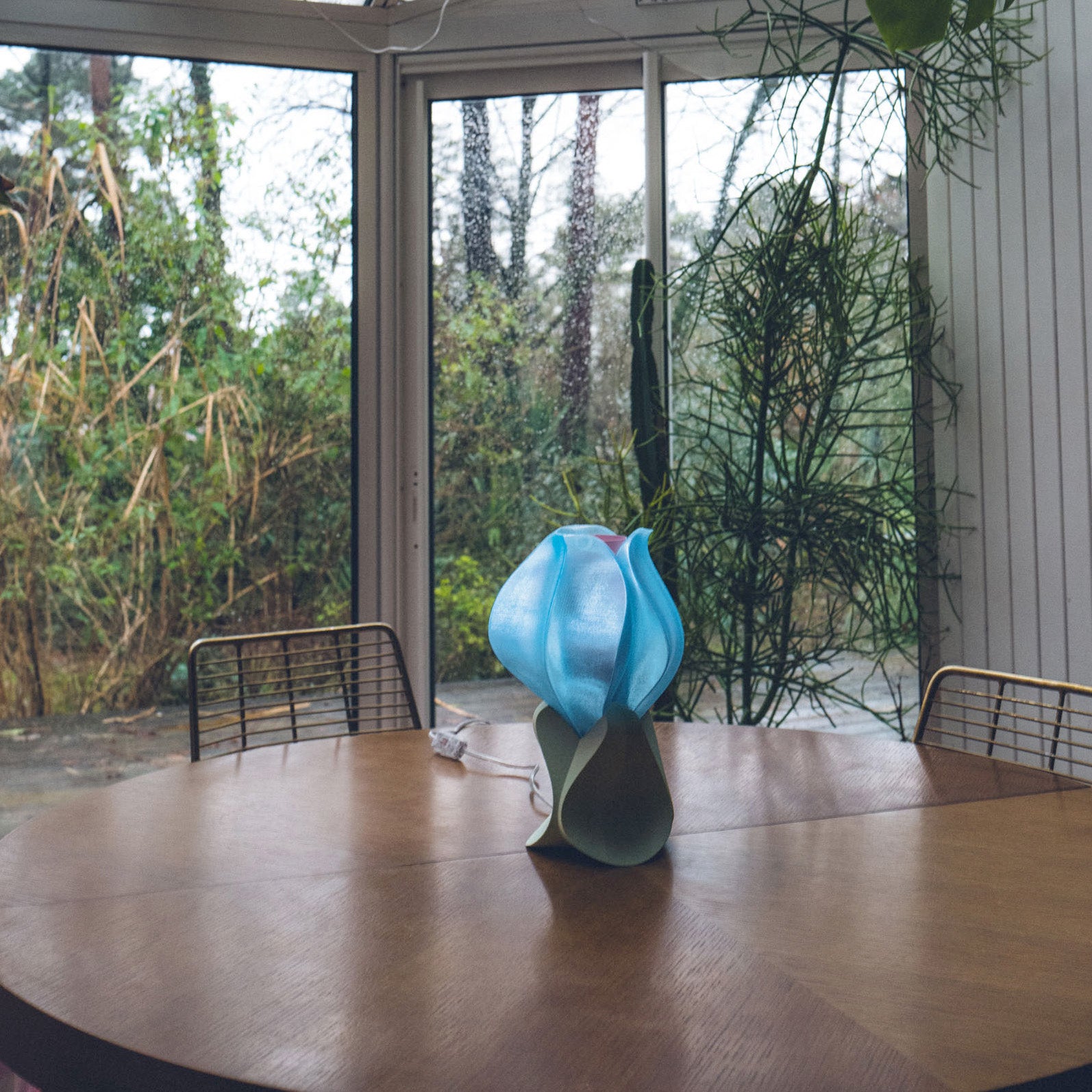 IRIS LAMINA mini - lampe à poser - bleue / verte