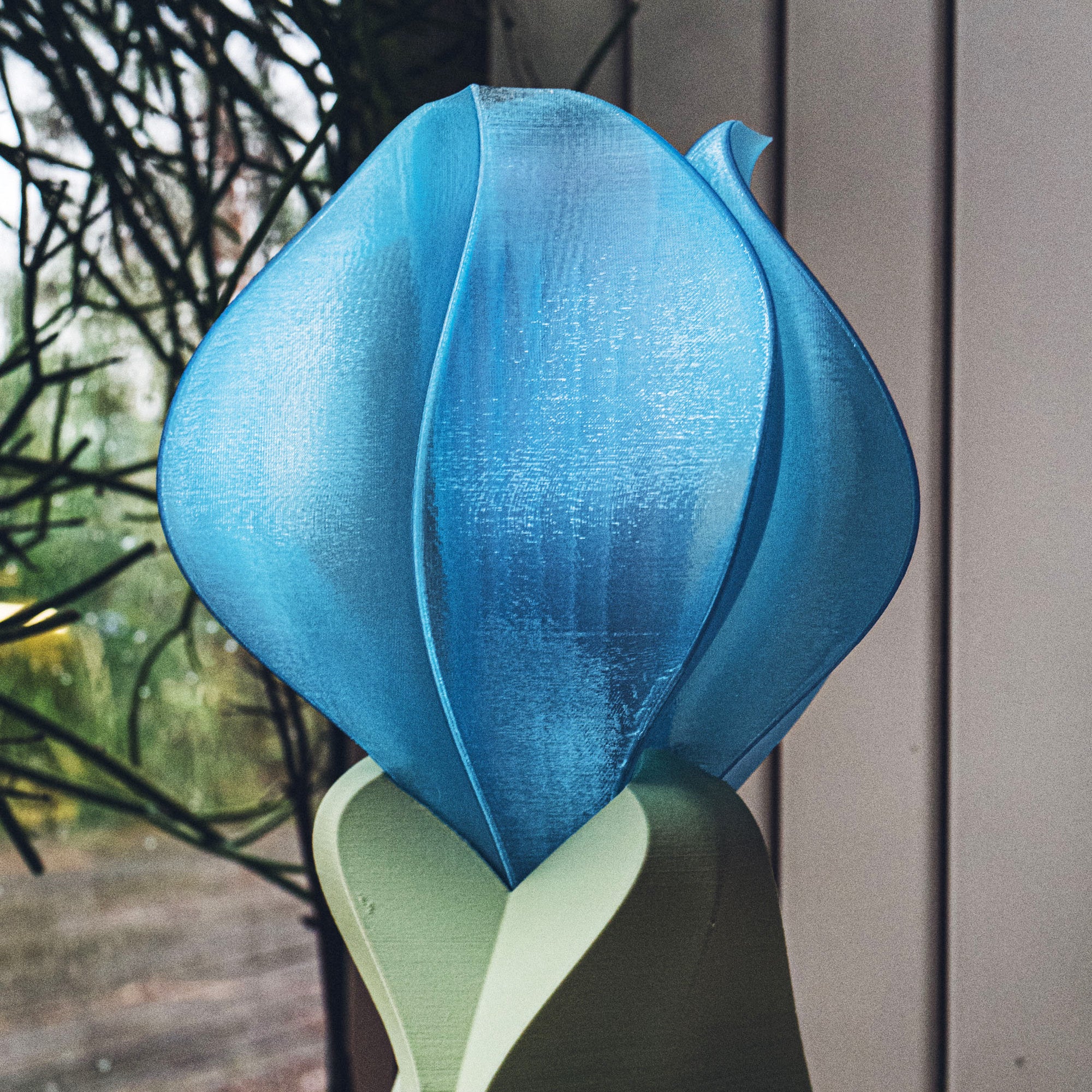 IRIS LAMINA mini - lampe à poser - bleue / verte