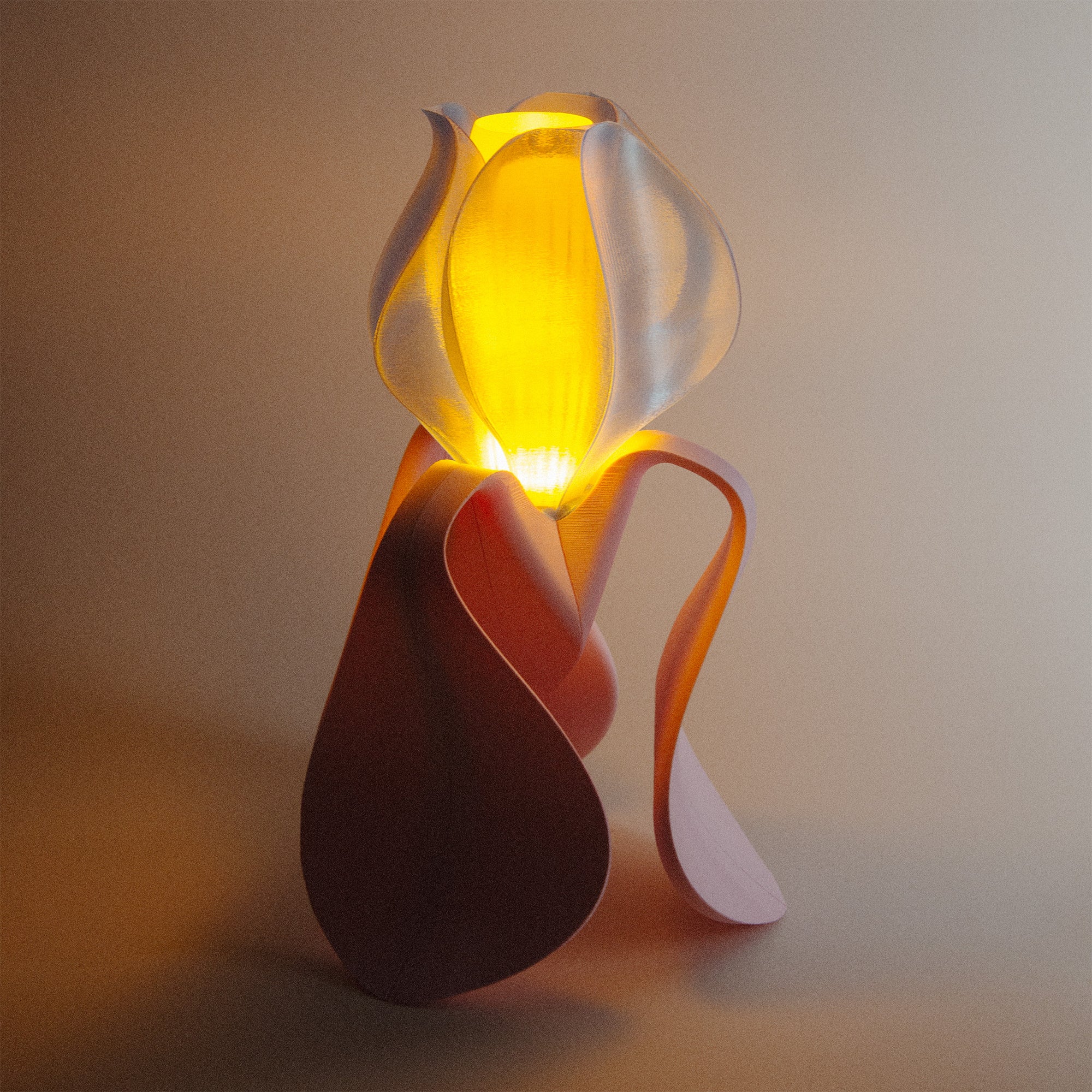 IRIS LAMINA - lampe à poser - bleue / rose