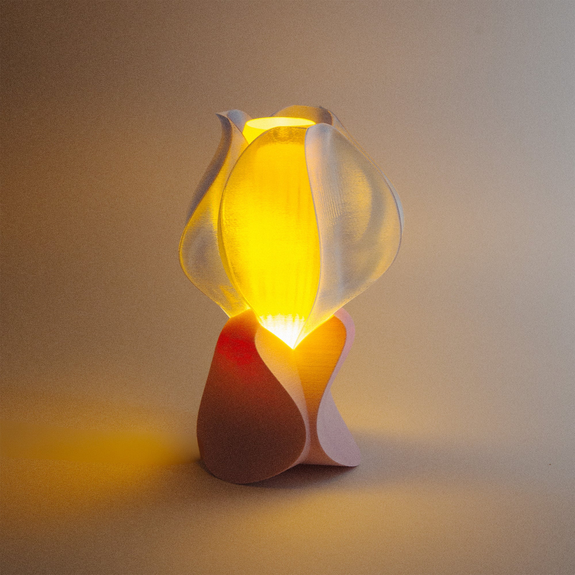 IRIS LAMINA mini - lampe à poser - bleue / rose