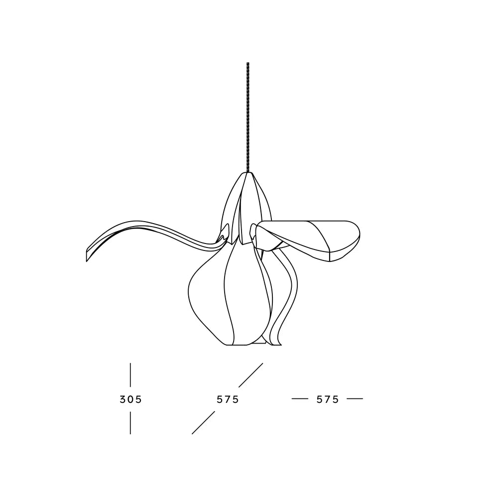 IRIS FILAMENTUM - suspension - blanche