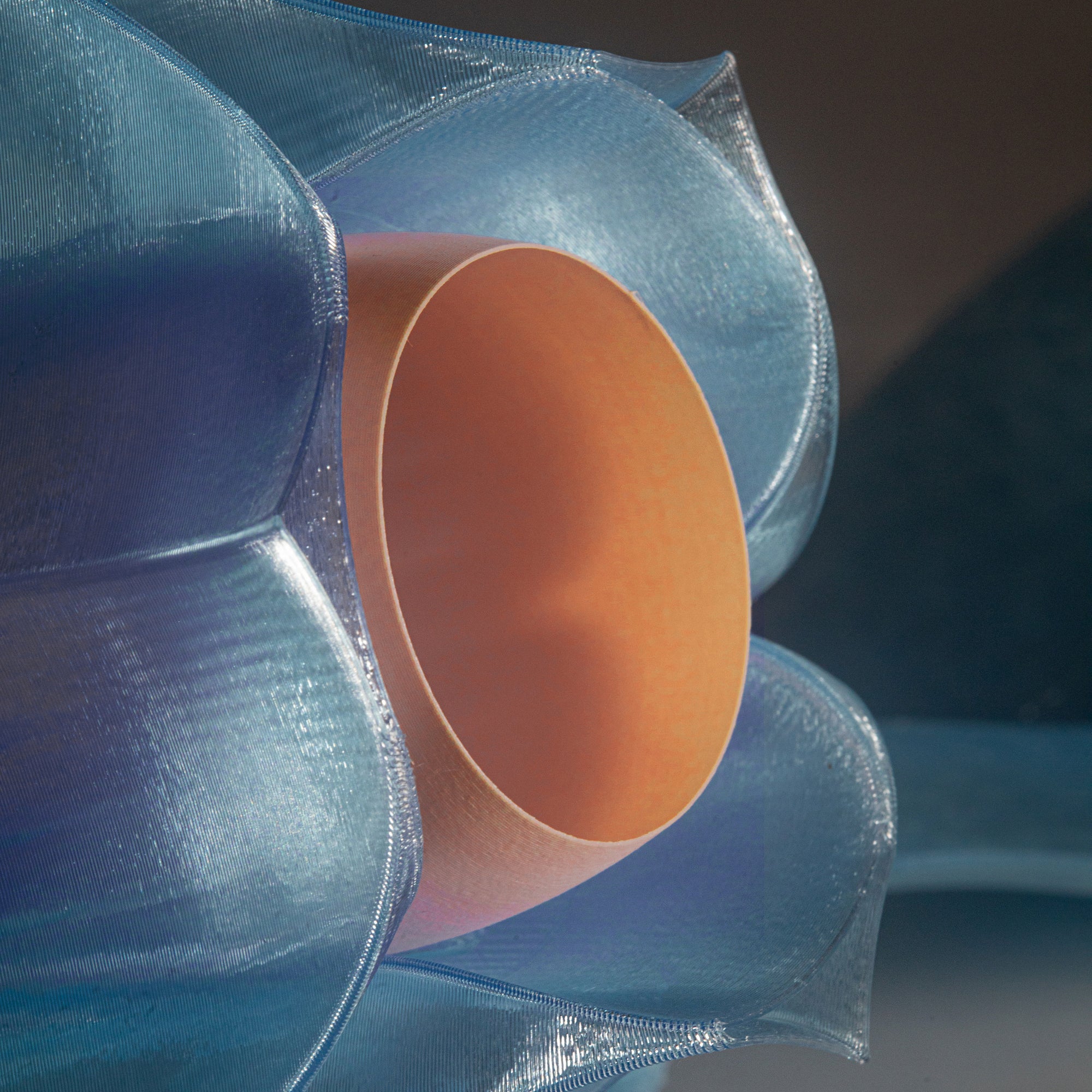 IRIS LAMINA - abat-jour - bleu