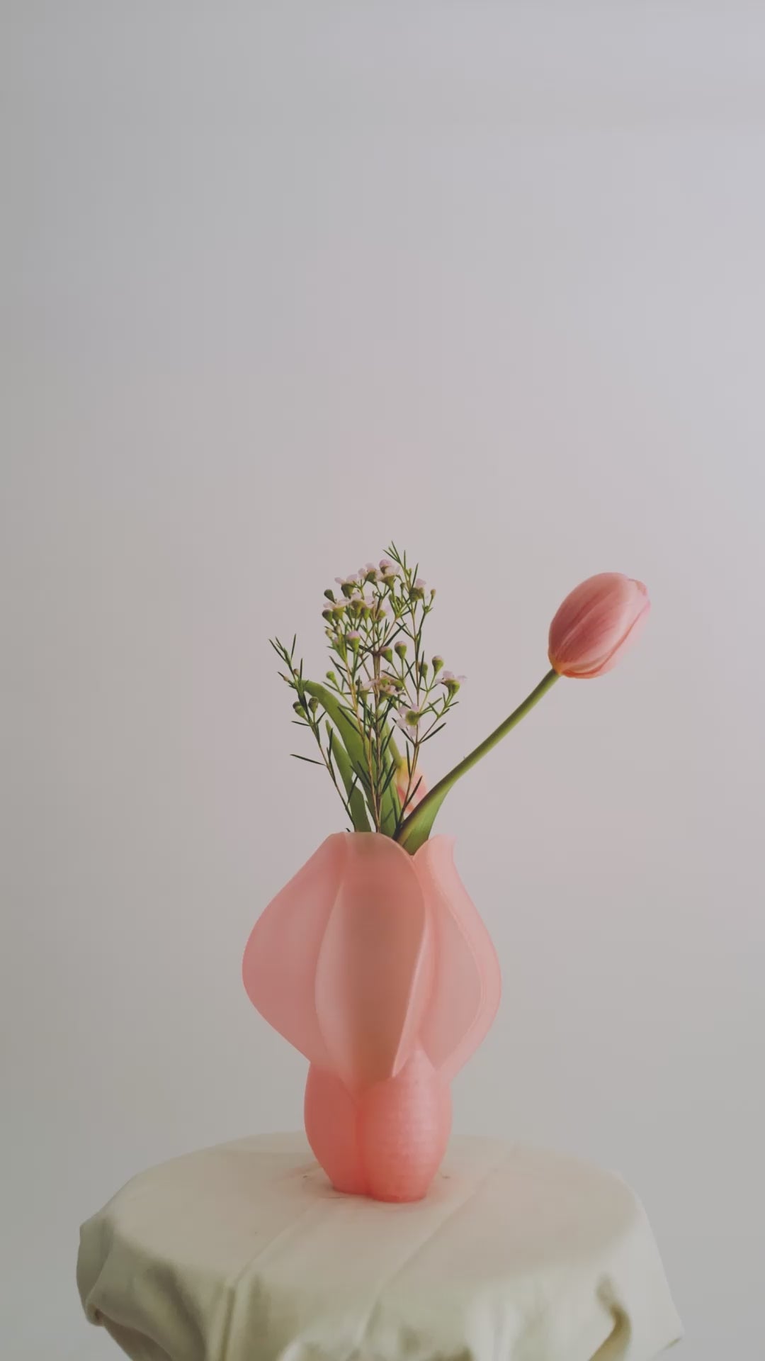 IRIS BULBILIS mini - vase - pêche