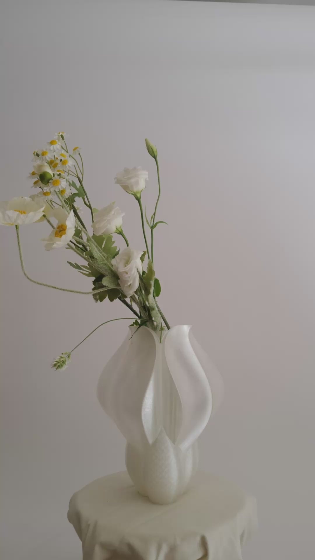 IRIS BULBILIS - vase - blanche