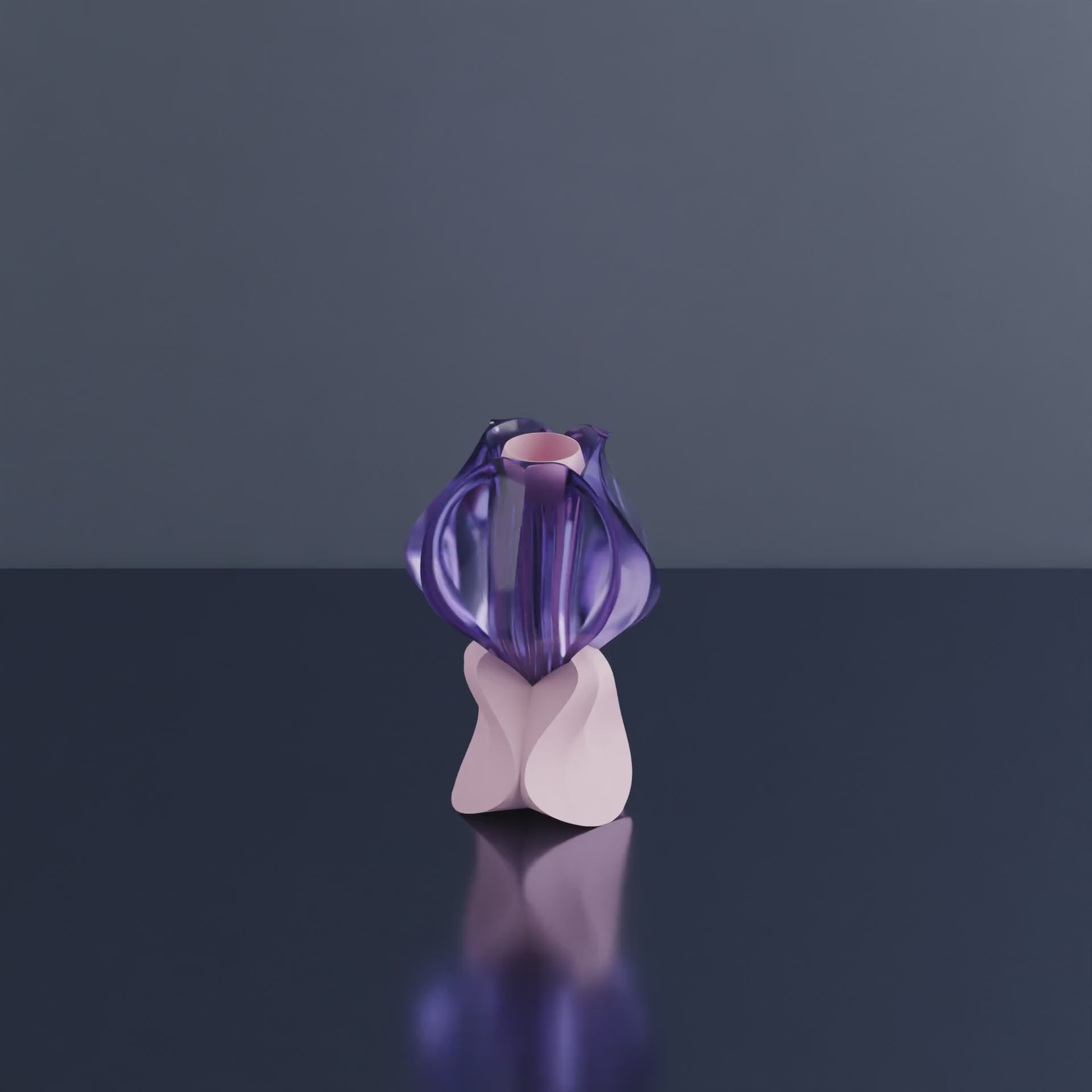 IRIS LAMINA mini - lampe à poser - violette / rose