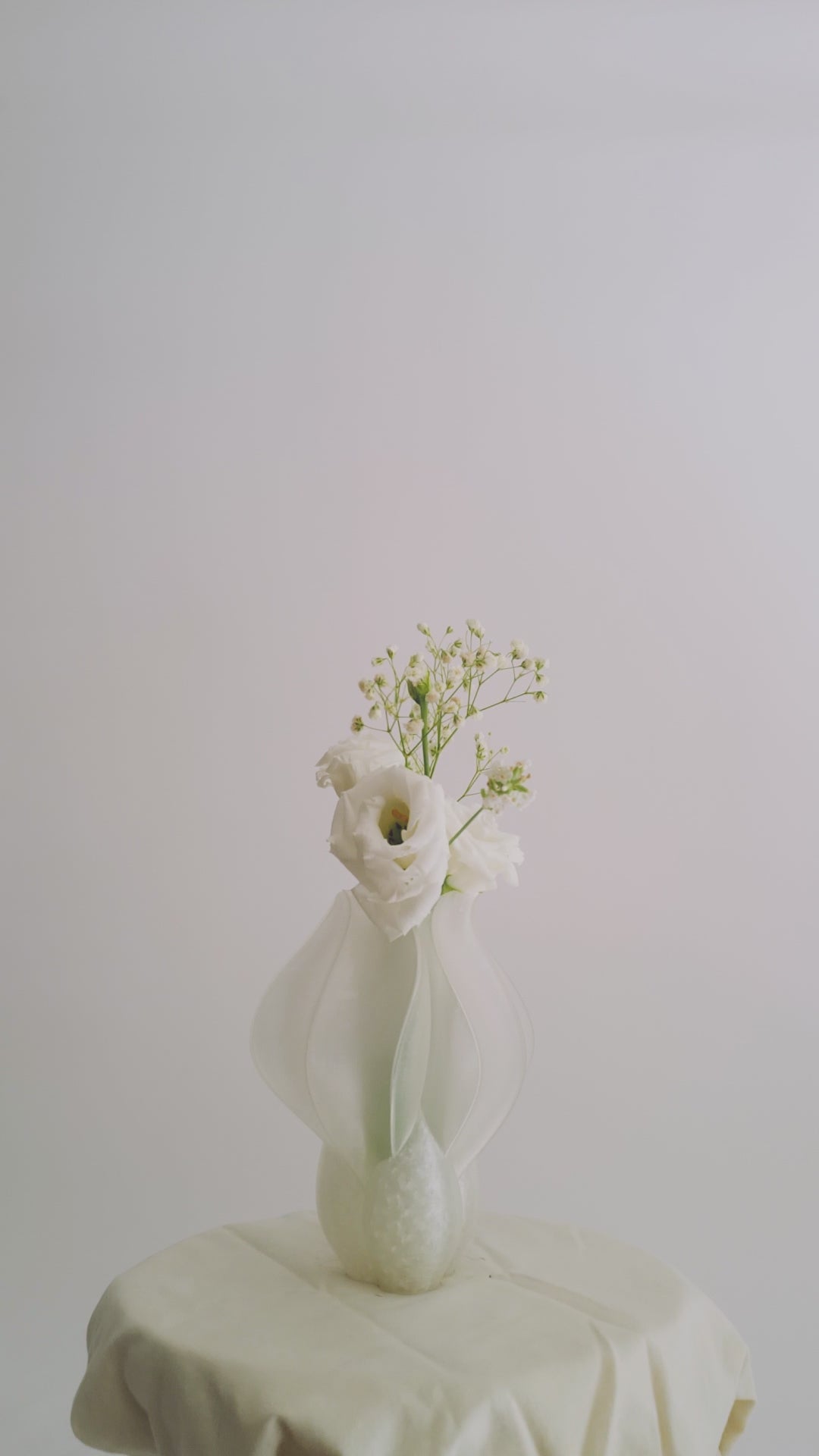 IRIS BULBILIS mini - vase - blanc