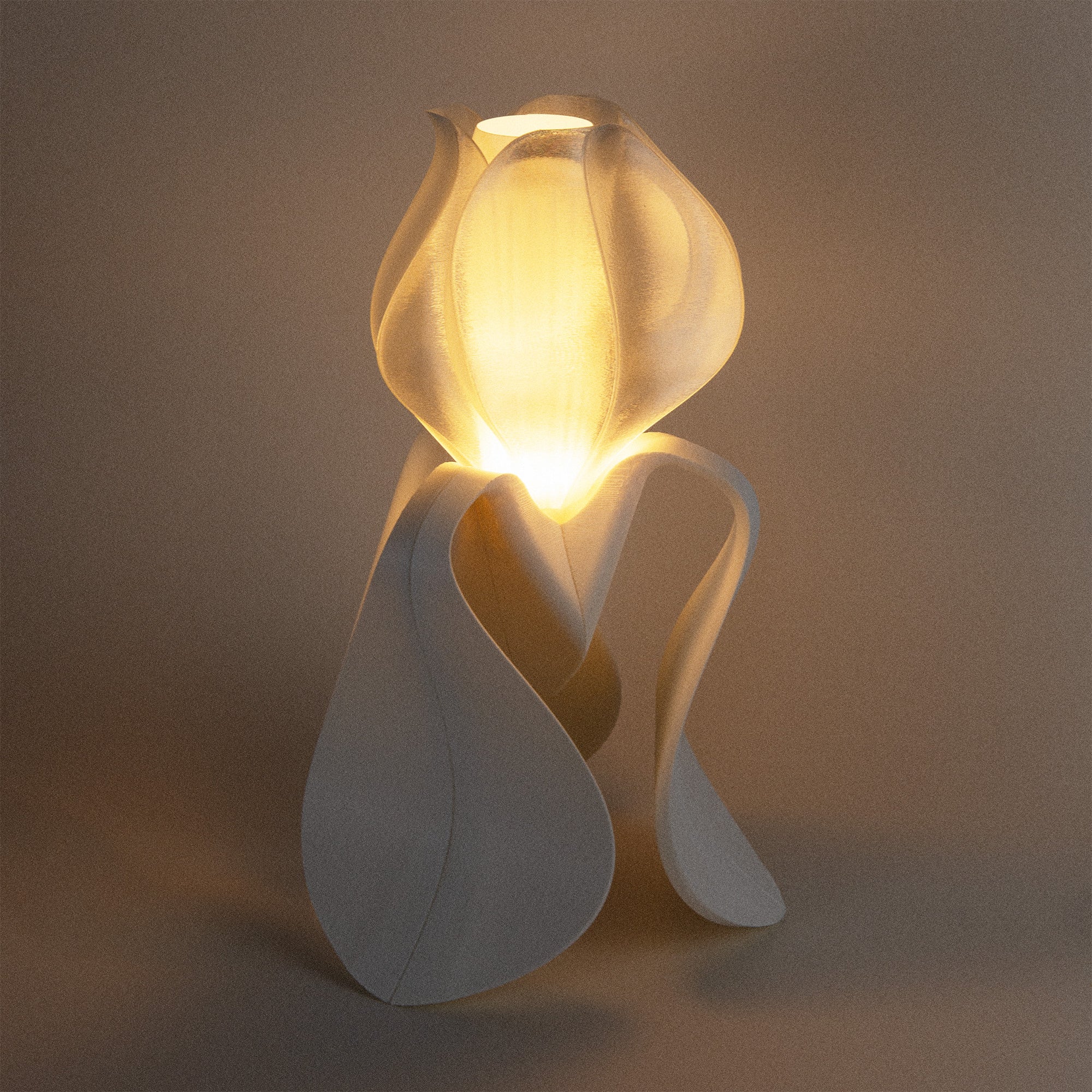 IRIS LAMINA - lampe à poser - blanche