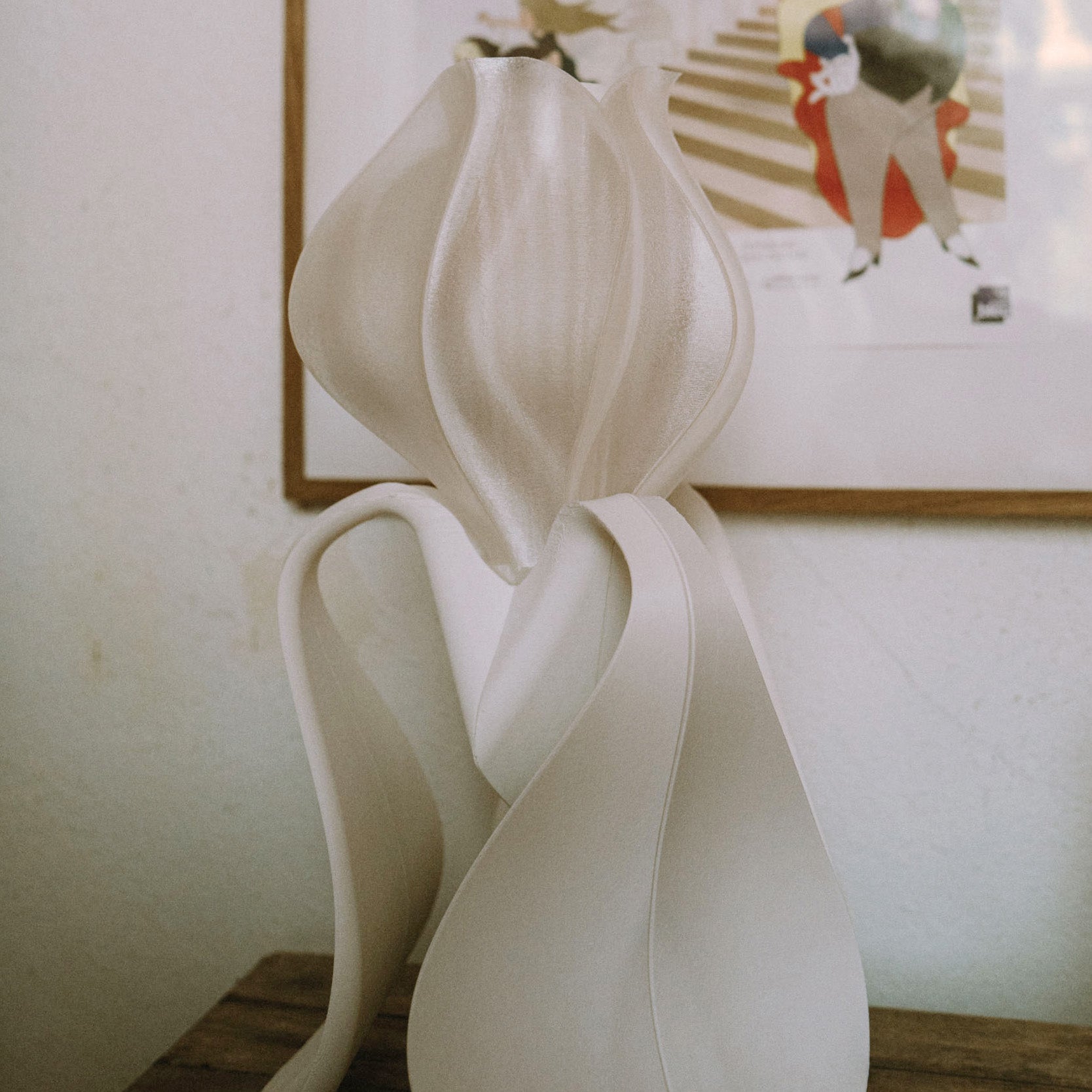 IRIS LAMINA - lampe à poser - blanche