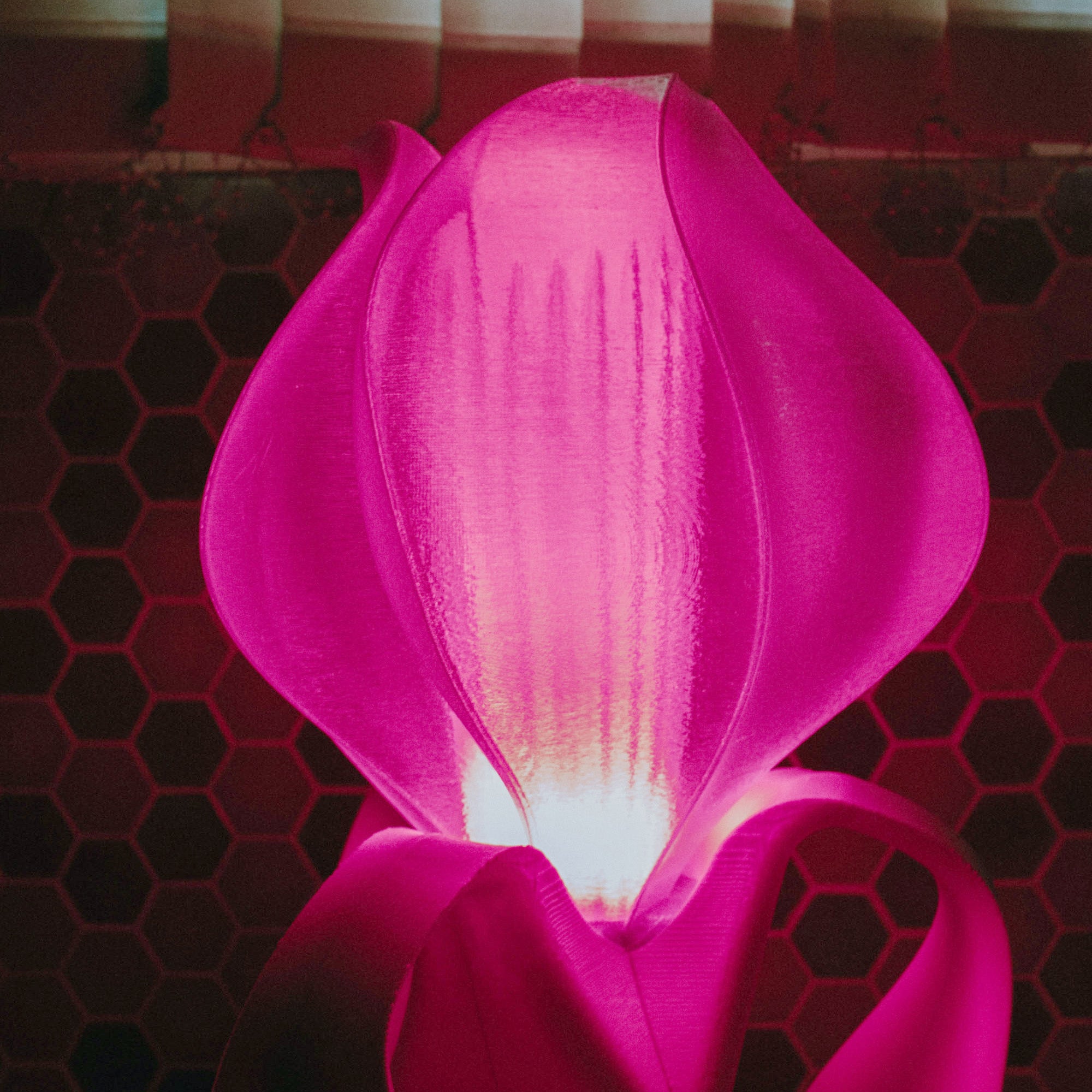 IRIS LAMINA - lampe à poser - violette / rose