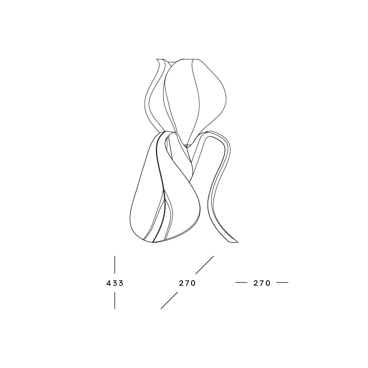 IRIS LAMINA - lampe à poser - bleue / verte