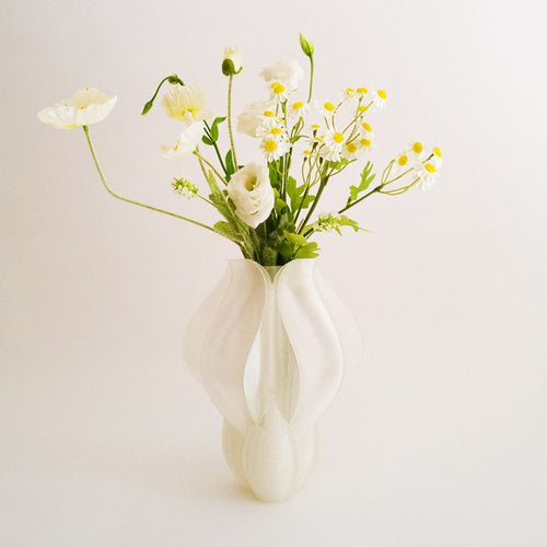 IRIS BULBILIS - vase - blanche